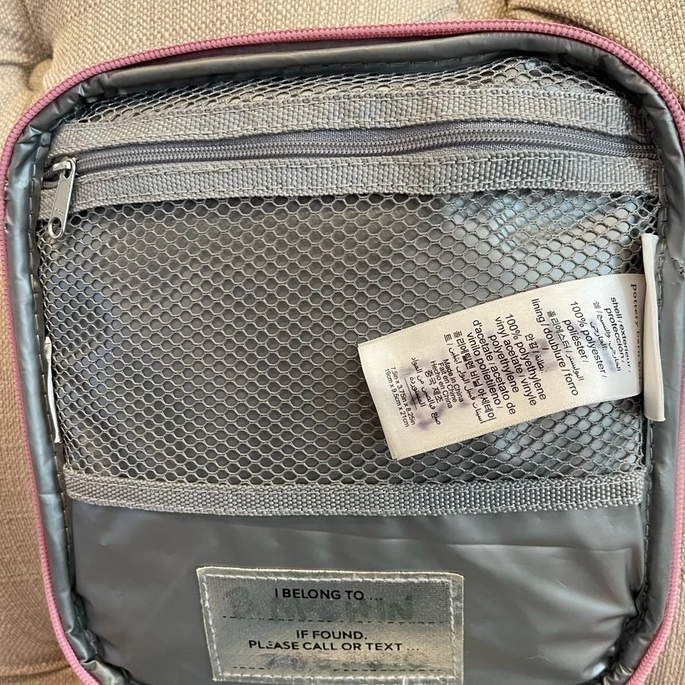Mackenzie Pink Hearts Glitter Lunch Box